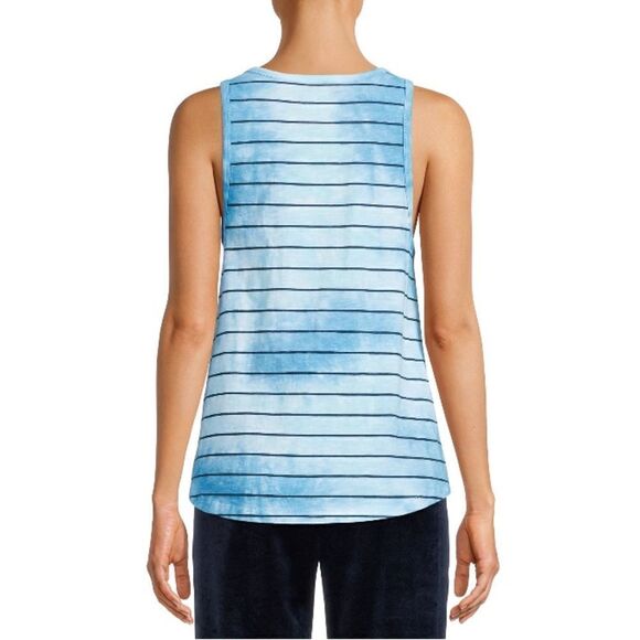 WOMENS COTTON Tie Dye Striped Swing Tank Top Shirt 2-Pack Size L - Picture 5 of 6